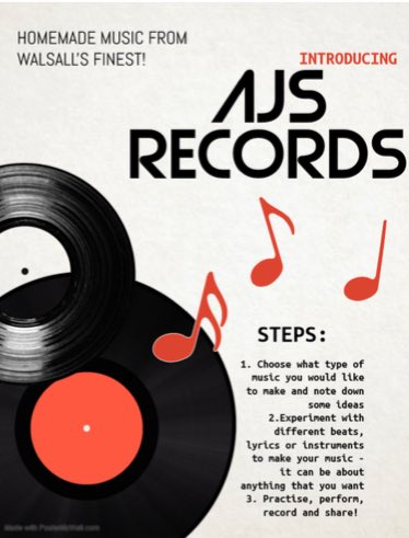 AJS_5B's tweet photo. Here is our Alumwell Junior whole school project for the week Year 5!  👇👇 🎼🎵🎶🥁🎙️🎸🎷🎛️ https://t.co/8t8n309if6