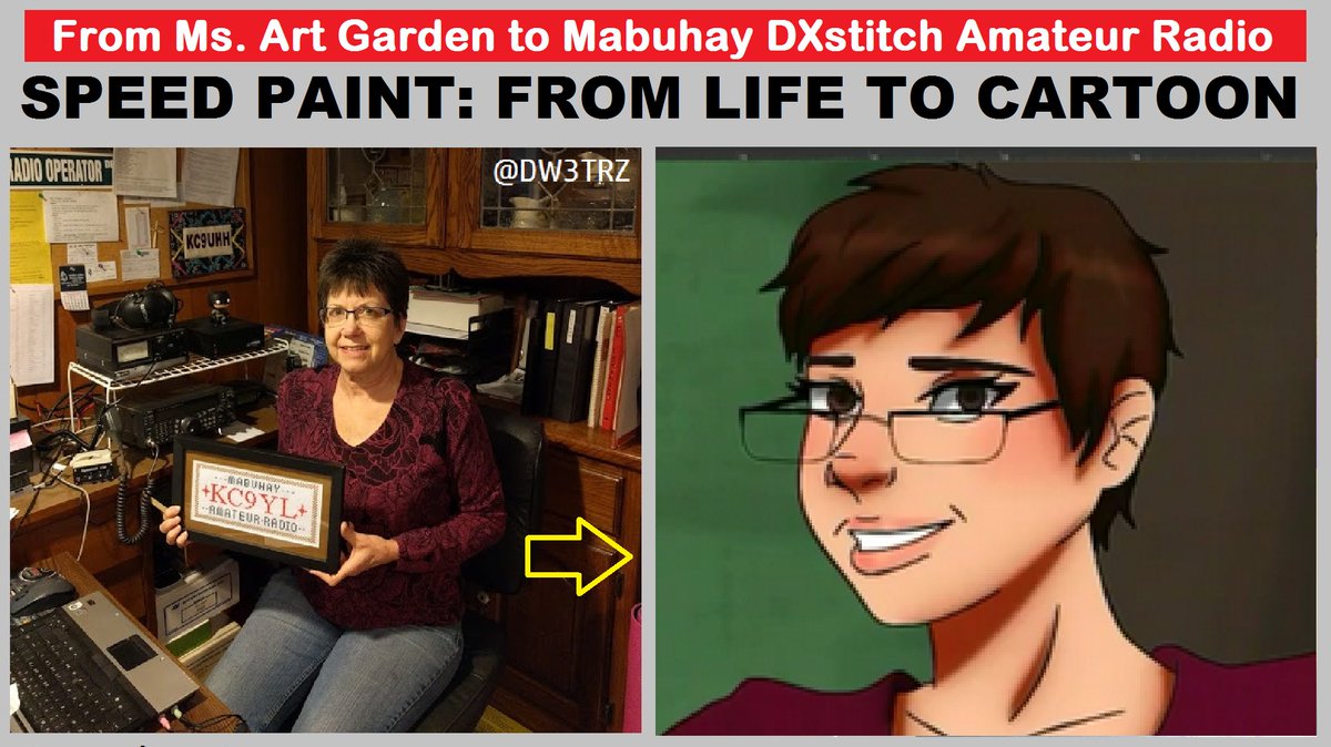 ThreezaDW3TRZ's tweet photo. From Real Life To Cartoon #AnneDirkman #KC9YL
#MemberSportlight #QSTMagazine MAY 2020 Issue
#ARRL #YLRL #JLRS #CLARA #SpeedPaint #WomenOnTheRadio #AmazingYoungLadies #SpeedDraw
#MsArtGarden #DW3TRZ #MabuhayDX #AmateurRadio #MabuhayDXStitchAmateurRadio
https://t.co/LDnGytUcN3 https://t.co/sbd9f3k34v