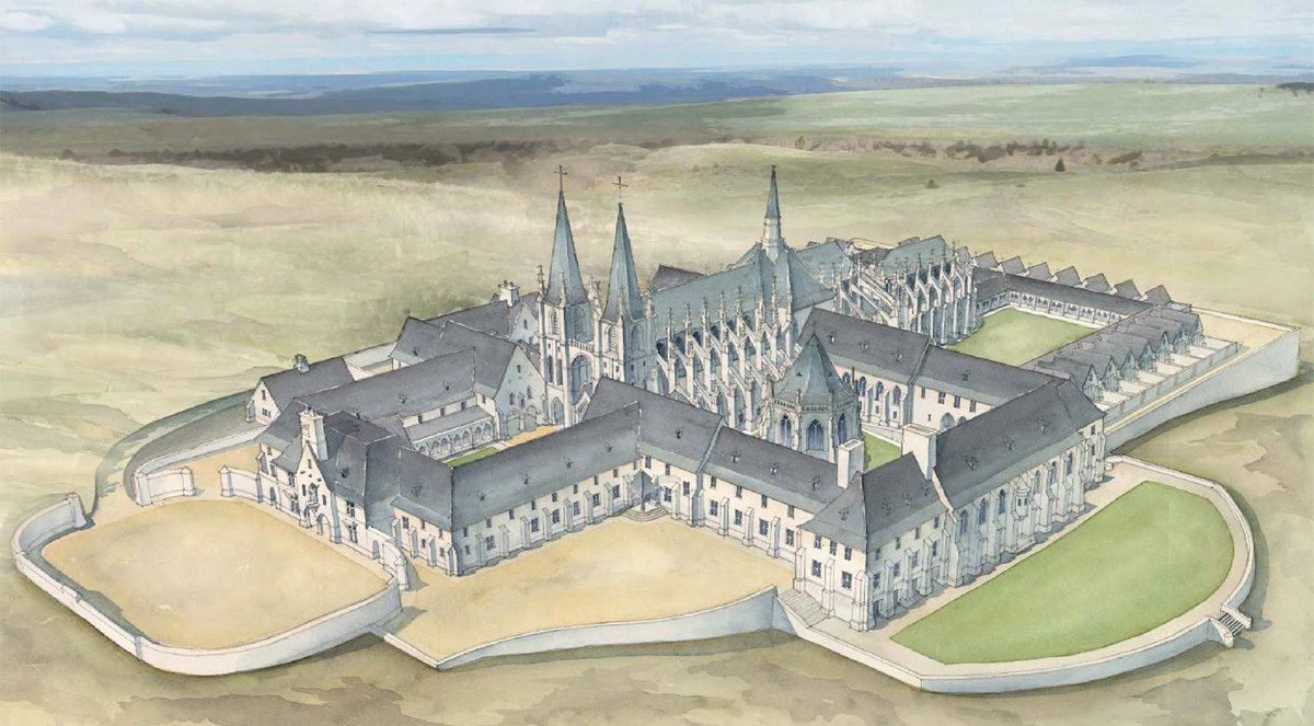 The neo-Gothic Monastery of New Mount Carmel, in Wyoming, currently under construction.
