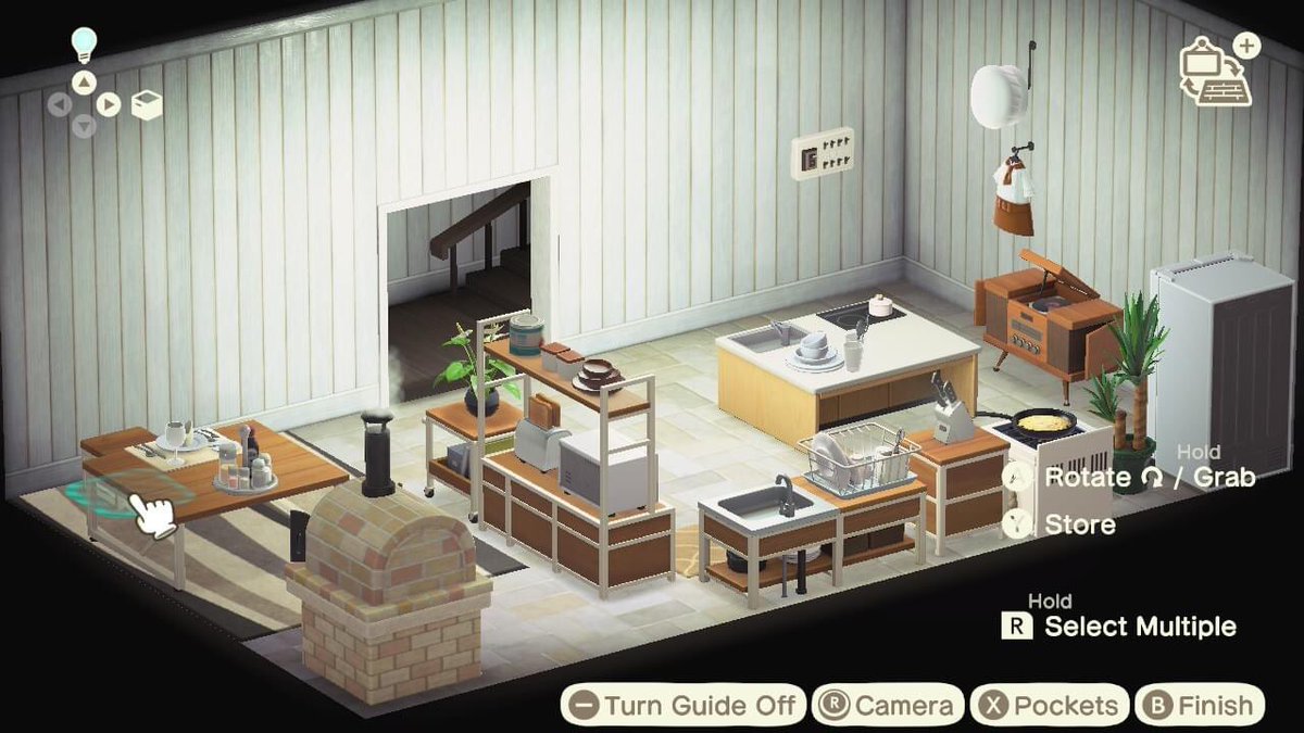 roronetwork's tweet photo. iโm actually so proud of my kitchen ๐ญ๐ #acnh #animalcrossing #acnhdesign #acnhscreenshots https://t.co/Dig2d4iJin