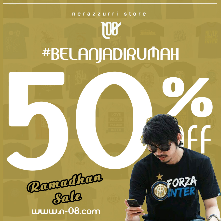 Hi Interista,
Diskon sampai 50% dgn berbelanja di web kita, ada banyak pilihan, buruan sebelum kehabisan, langsung cek web kita. (n-08.com)
.
#sale #ramadan #nerazzurristore #n08 #reborn #hoodie #tshirt #inter #fcinternazionale #dirumahaja #belanjadarirumah