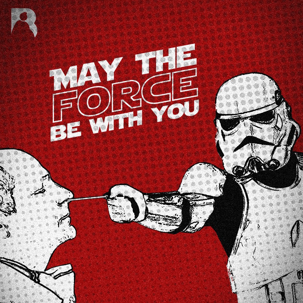 fatboysstudios's tweet photo. A snappy salute to our troopers braving the front lines everyday so life can go on in these uncertain times. Godspeed on the rapid mass testing this Wednesday, and #MayThe4thBeWithYou! ⚡️

#FatTheNorm https://t.co/mo4v9in7xs