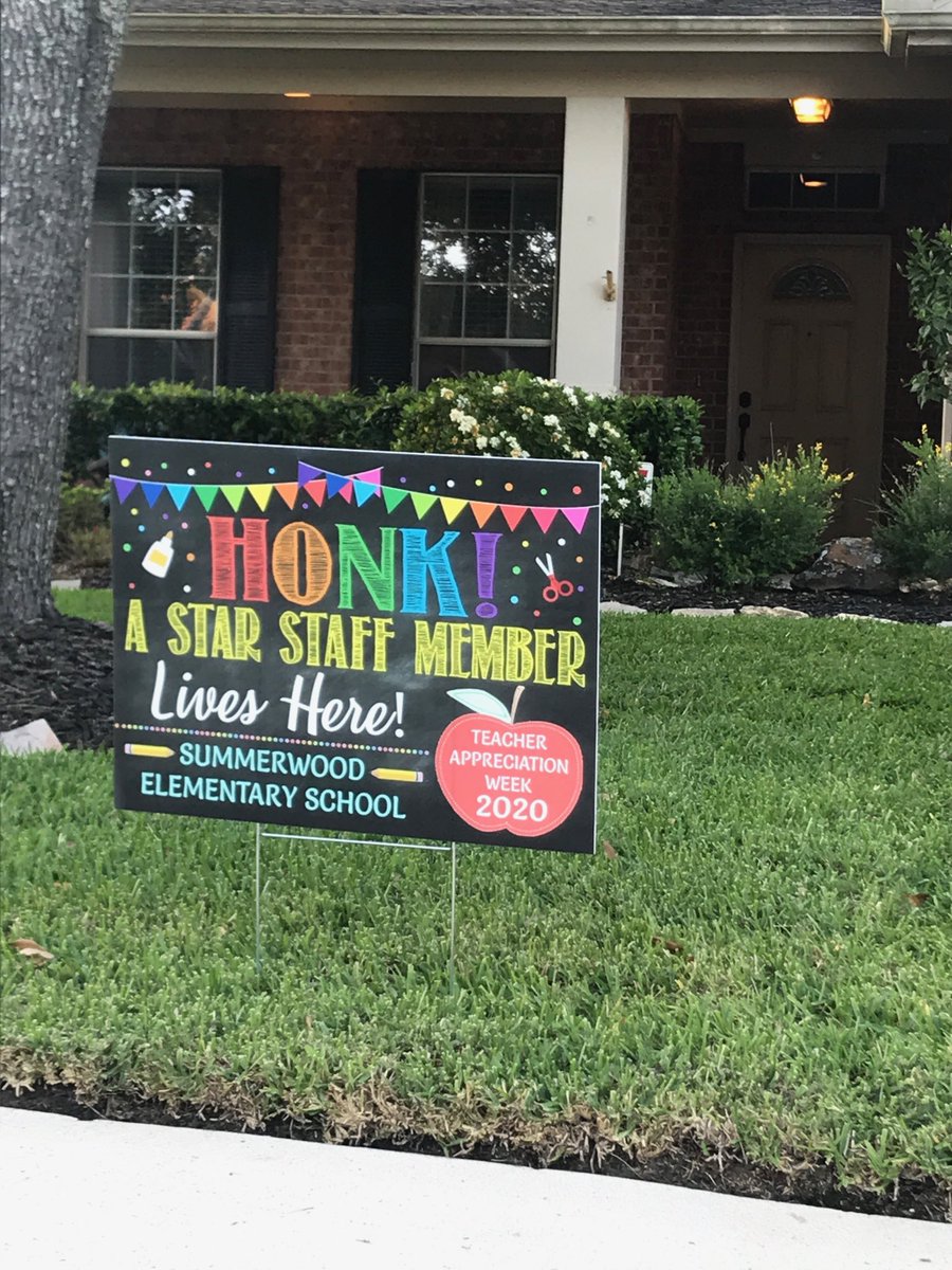 ⁦<a href="/SWEPTO/">SWEPTO</a>⁩ knows how to make me feel like a star! Thanks so much! The ⁦<a href="/HumbleISD_SWE/">Summerwood Elementary</a>⁩ staff is truly blessed to have such amazing support.