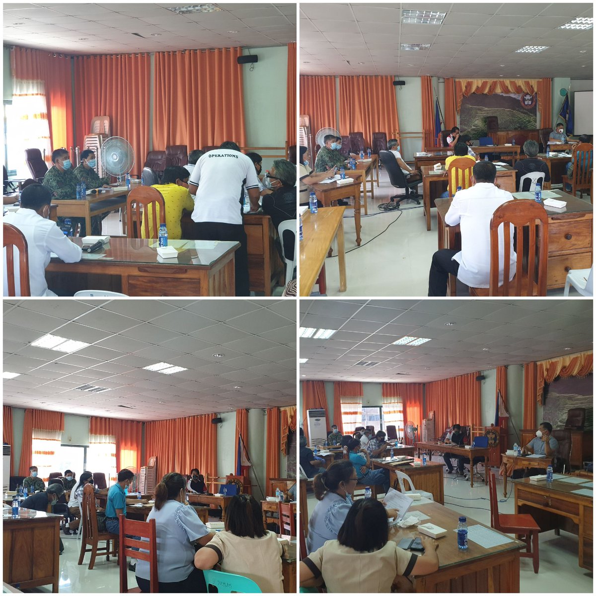 DavidPcol's tweet photo. Ongoing Joint Haggiyo Incident Command Team and Provincial COVID-19 Task Force Meeting at the Provincial Capitol, Lagawe, Ifugao.
#TEAMPNP
#WeServeAndProtect 
#PNPKakampiMo 
@rwinp88 
@RCADDPROCOR1 
@PNPIfugaoPPO https://t.co/V1iIbVBzUr