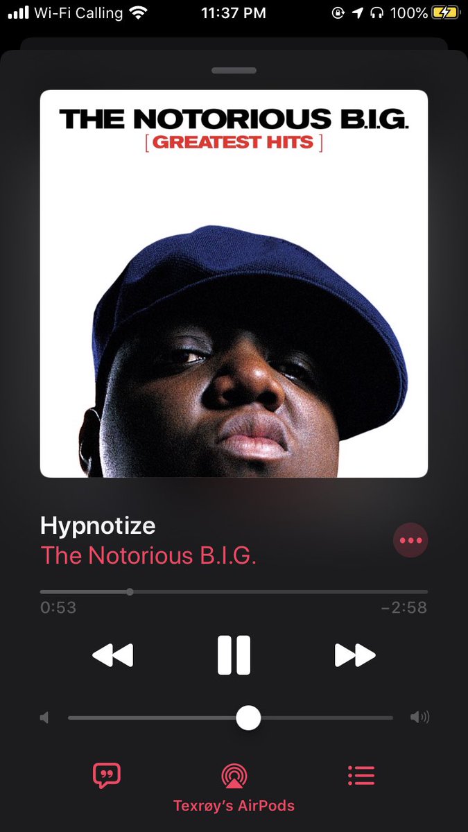 T3XACAN0's tweet image. The Notorious B.I.G.
Hypnotize 🌀🎶 (Clean Version)
Greatest Hits (Compilation Album)
#thenotoriousbig #hypnotize #cleanversion #greatesthitsalbum #compilationalbum #hiphop #rap #applemusic #darkmode