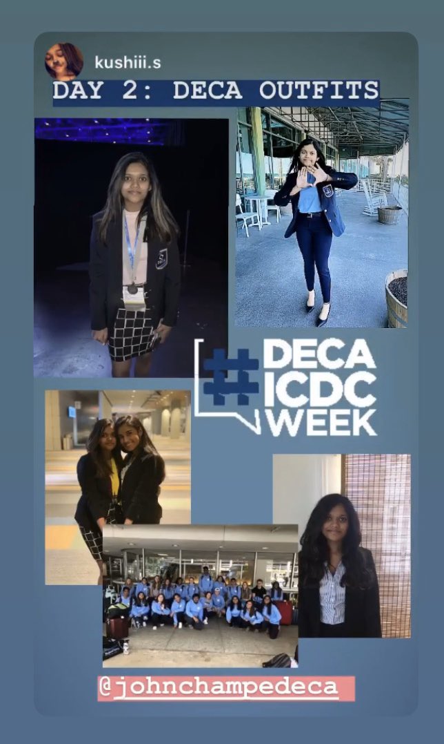 johnchampedeca's tweet photo. Deca week day 2!! Favorite outfits 🤩 https://t.co/TbBSpc48ri