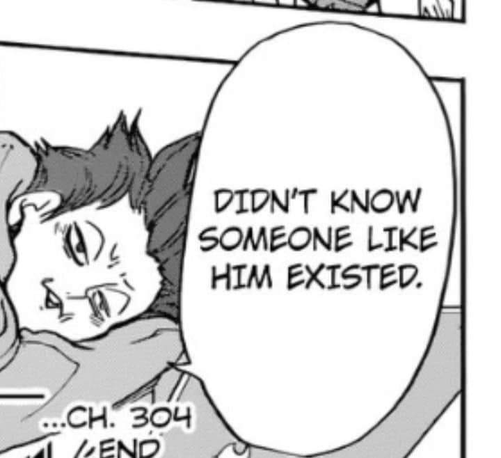 Just Tendou recognizing Kenma and even addressing him as "the lil' kitty-cat". 
