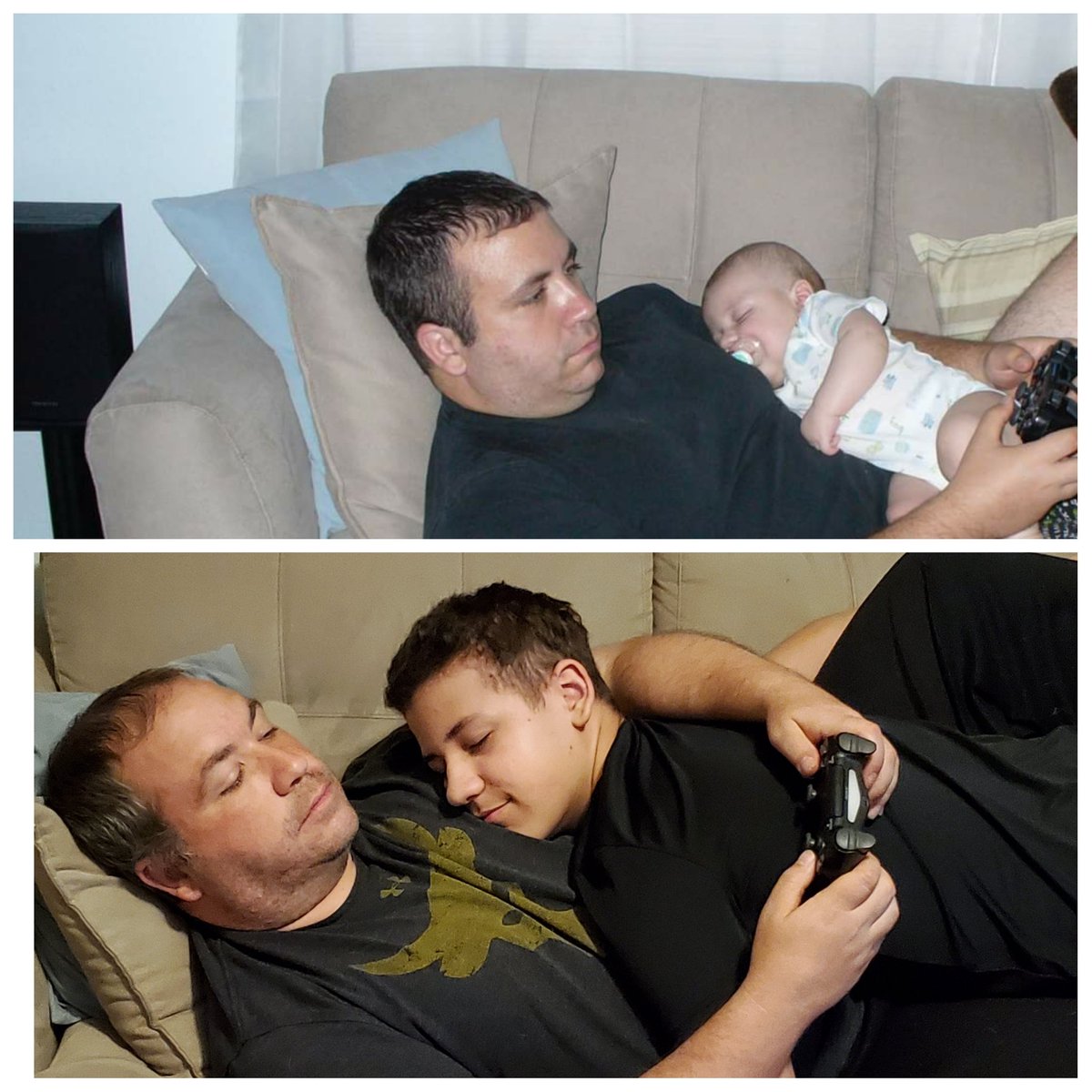 NewspaperSteve's tweet photo. Some things never change. #DaddyTweet #multitasking #Madden #Touchdown https://t.co/Fl0o8qC8Fv