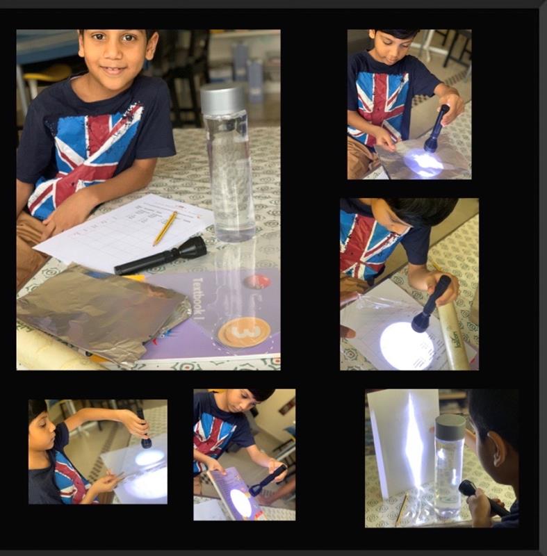 DISAbuDhabi's tweet photo. Ramika Abeysinghe 2E exploring how light travels through different objects. This is part of our new Science topic in Year 2: Lights and Shadows.
#ScienceTopic #LightandShadow #Lighttravels #Exploring https://t.co/lJMld2uxEt