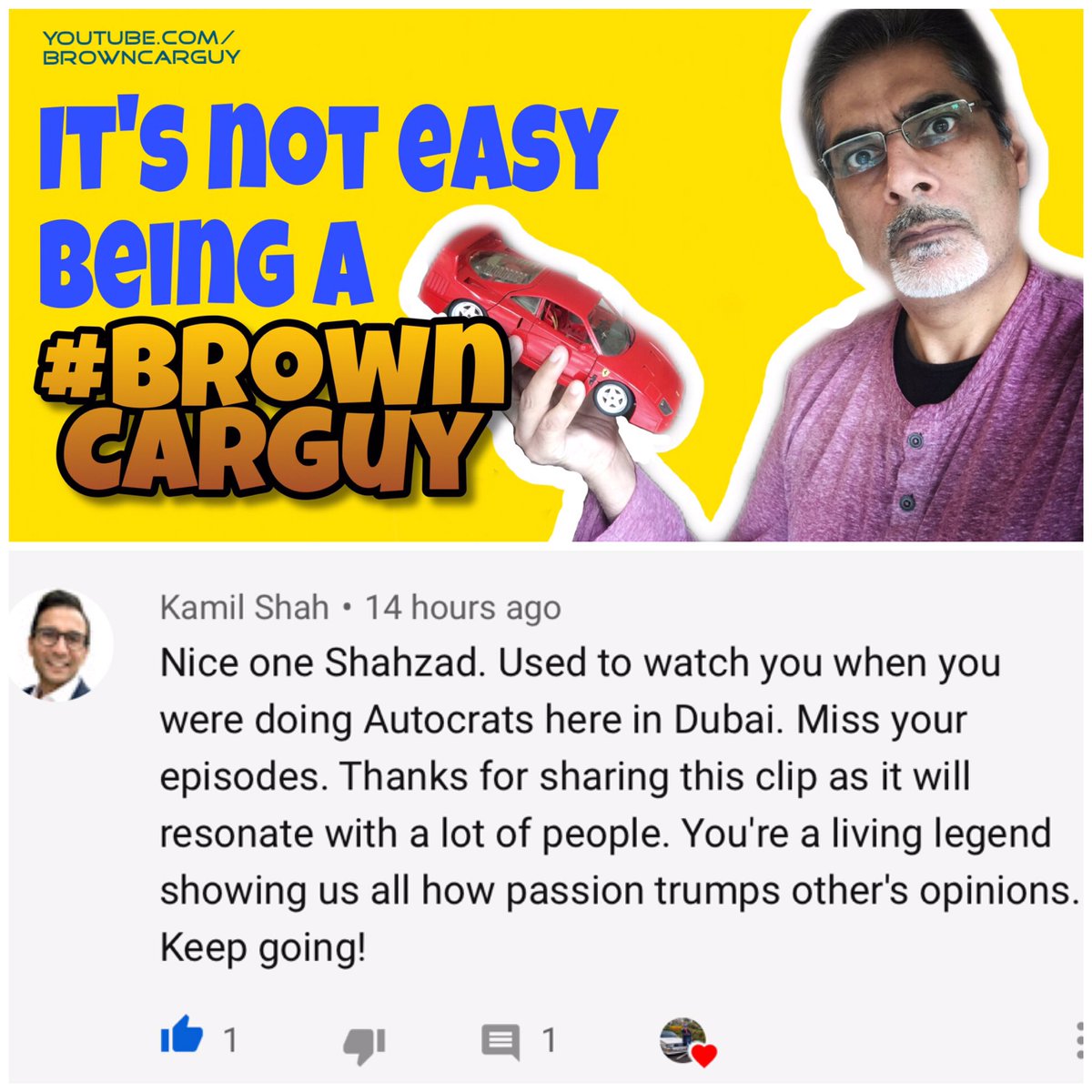 Shahzad_Sheikh's tweet photo. It’s not easy being a #BrownCarGuy ! 🤣
Watch full video https://t.co/cW2iOh5Hbz 03052020 
#car #cars #carblogger #motoring #automotive #carguy #diary #vlog #update #motoringjournalist #career #asian #desi #southasian #journalism #media #funny #samosa #ferrariF40 https://t.co/lSER5e2gX0