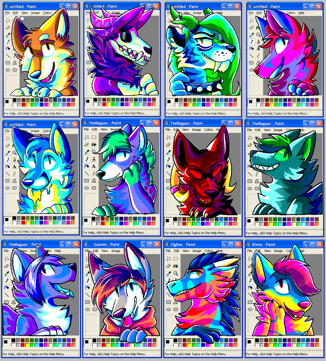 TheRoguez's tweet photo. everyone's given me such good feedback on MSPaint themed badges that I'm giving away another one!! 🥰💞

to enter:
follow me and retweet this! (quote RTs don't count!)
ends may 25th!
optionally share your refs!

thank you so much for supporting me each month with these raffles 💜 https://t.co/ZxF8FjOI5D