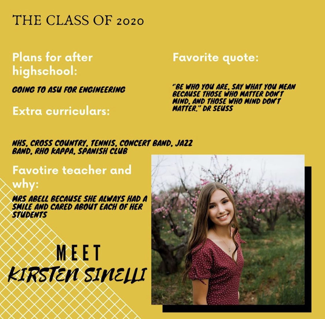 ajhsprospectors's tweet photo. Congratulations Kirsten! #ClassOf2020 #MiningHumanPotential https://t.co/LDiJ0qt0kS