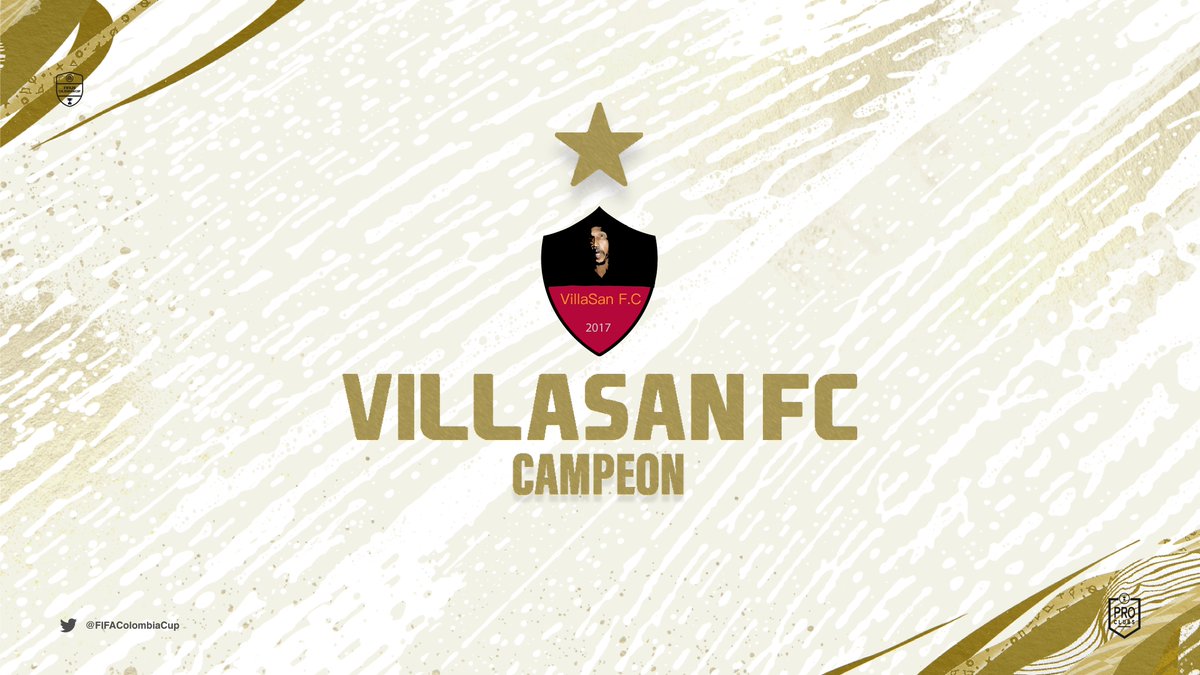 FIFAColombiaCup's tweet photo. ¡@VillasanFC CAMPEÓN DE LA PRIMERA EDICIÓN DEL FIFA COLOMBIAN CUP PRO!

¡FELICITACIONES AL MEJOR EQUIPO DE LA COPA! A casa se llevan 900.000 pesos colombianos, y la satisfacción de haber conseguido EL PRIMER TÍTULO. 

¡Felicitaciones campeones, @VillasanFC! 

#QuedateEnCasa https://t.co/JW9N7kTJF4
