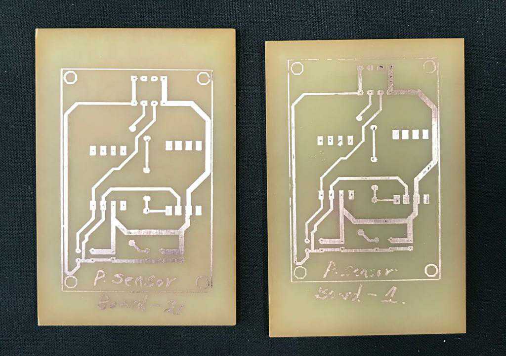 TWorksHyd's tweet photo. Etching dedicated PCBs for sensors on the ventilator.

#VentilatorSeries #Post1 https://t.co/Ti7WrmNmXk