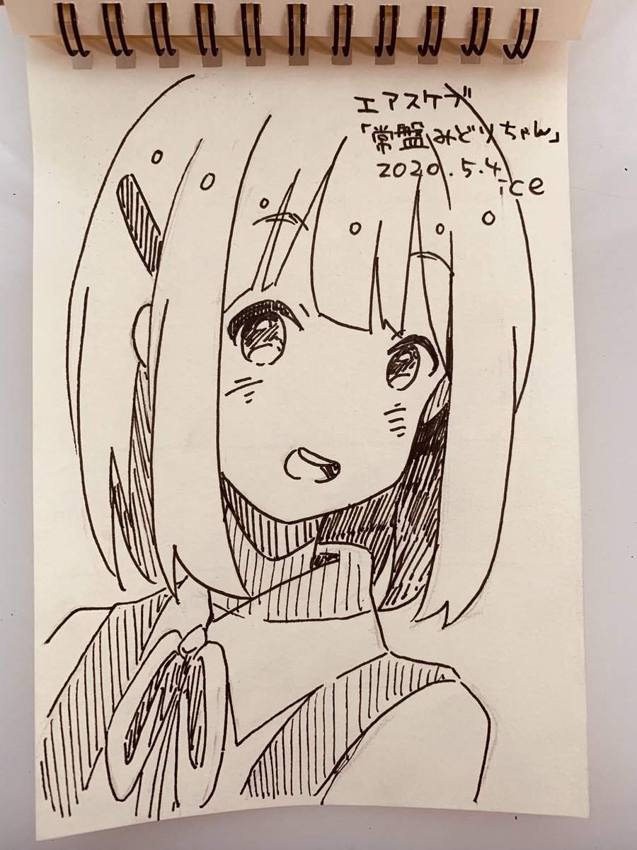 エアスケブ
常盤みどりちゃん、唯ちゃん、栗山さん、塚本秀一くん描きました!
ありがとうございました?‍♀️ 