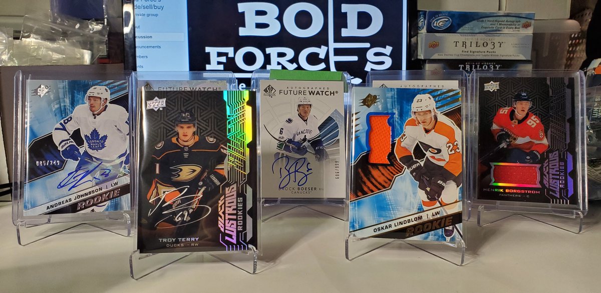 BoldForces's tweet photo. Fresh pack pulls daily, Live hockey card break group! Check Us Out at @BoldForces 🏒🔥🥅

#HockeyCards #BoxBreaks #HockeyBoxBreaks #NHL #UpperDeck #UpperDeckHockey #AutoCards #RookieCards #NumberedCards #hockey

https://t.co/cIVLALB7Om https://t.co/VsTsHqUnv4