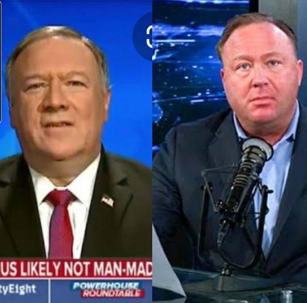 ddelby's tweet photo. Conspiracy Confirmed. Alex Jones is a shapeshifter and IS the U.S Secretary of State Mike Pompeo! @joerogan @eddiebravo @bertkreischer https://t.co/RY2eCAV6Xa