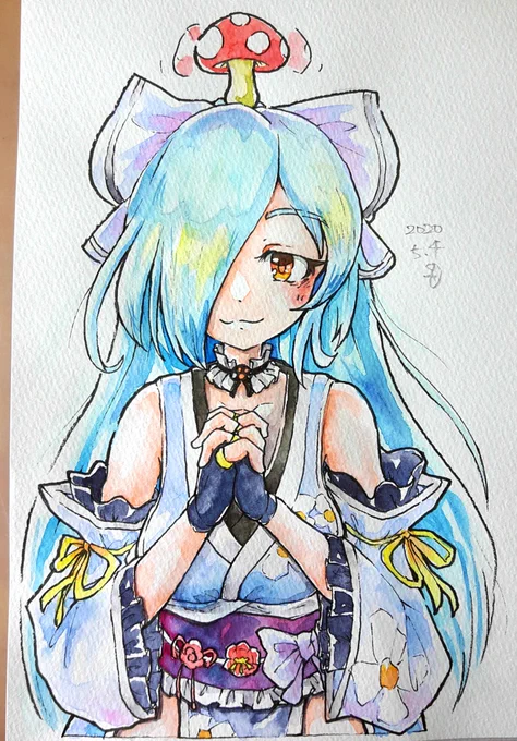 #アイドル部の侵略 #イオリの森美術館 
プルプル揺れるキノコが可愛い? 