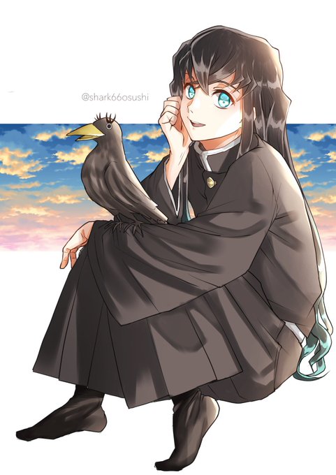 そるめな。さんがTwitterに投稿した時透無一郎(鬼滅の刃)のイラスト。