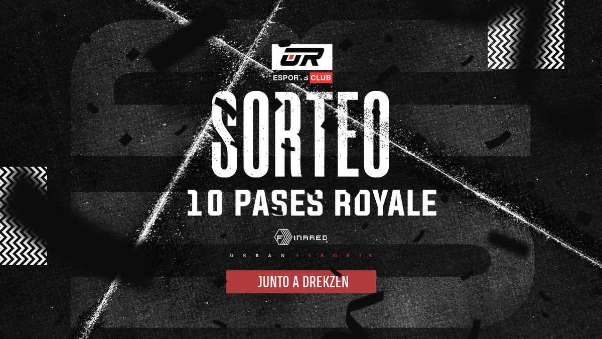 🔥MEGA SORTEO 10 PASES ROYALE🔥

✍️Requisitos:
✅Seguirme en ig: instagram.com/p/B_v0NluJR4I
✅Seguir en ig a Urban: instagram.com/urbanesportsgg
✅Seguir a @UrbanEsportsGG 
✅DAR RT🔁 y FAV❤️

⛔️Termina en solo 4 días!!⛔️