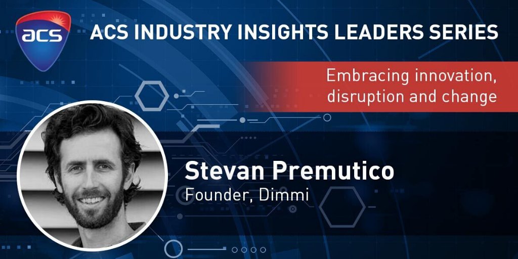 Join us this Thursday, 7 May, for the next edition of the ACS Industry Insights Leaders Series, as we chat with Stevan Premutico, Founder, Dimmi, me&amp;u about his journey of successfully scaling and commercialising Australian startups Register now 👉 bit.ly/3aUTzGZ