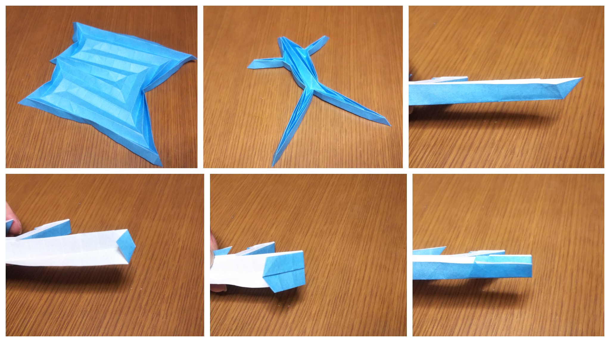たにぃ 折り紙 久々にアイコンのやつを折りました 棒人間 15cm 15cm ハサミなし 折り方は続きで T Co Sh8inu2bby Twitter
