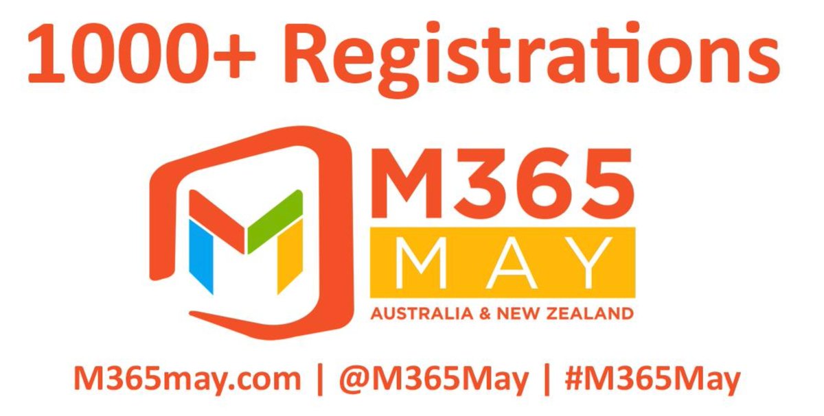 SP_twit's tweet image. A full month of amazing free online conferences about #Microsoft, #O365, security and #PowerPlateform techs with @M365May at Australia/NZ/NC working hours. You can still register at eventbrite.com/e/m365-may-aus… #M365May #Microsoft365