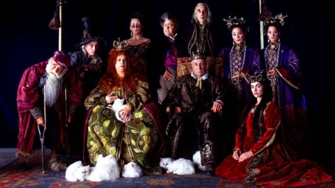 There was a Gormenghast mini-series in 2000 (with Jonathan Rhys Meyers!) that really nailed the Late 80s Baroque vibe: