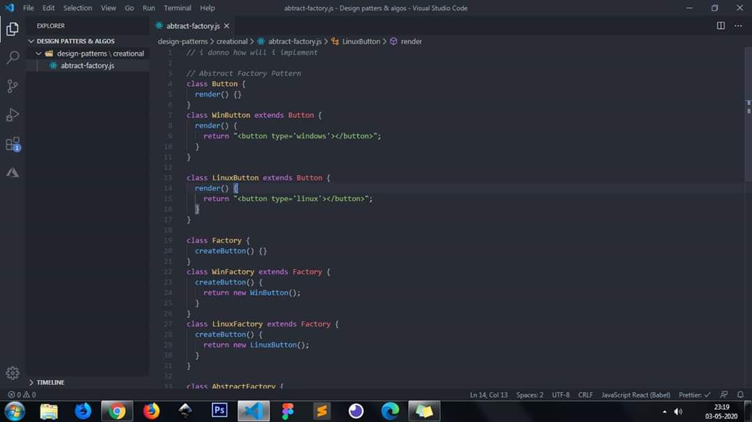 anuraghazru's tweet image. I&apos;m doing a challenge.
#DesignPatternsEveryday

I will be learning about one design pattern everyday just by reading from Wikipedia. (no stackoverflow, no google).

Today i did, &quot;Abstract Factory Pattern&quot;
I will go more deeper into it and learning about it in-depth :)