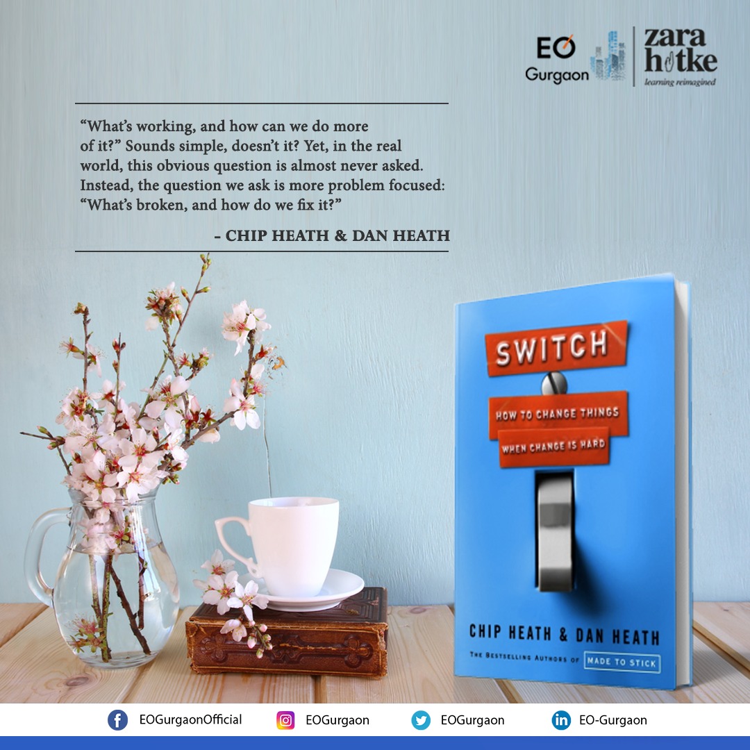 Facing your personal and professional challenges parallely can be difficult sometimes. In this book, #ChipHeath and #DanHeath will guide you towards the path of overcoming your resistance and making changes which can transform you mentally, emotionally and physically.