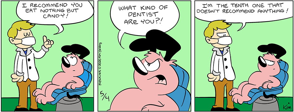 1 out of 10 agree in today's #PicpakDog: picpak.net/comic/dentist/