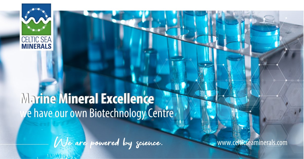 #MineralMonday 💡 Did you know …
This year we opened our own Biotechnology Centre?

📰 <a href="/FeedinfoNews/">Feedinfo</a> granted us with a headline about this milestone. Thank you #feedinfo
 
#animalnutrition #agtech #biotechnology #animalfeed #celticseaminerals #livestock  #Lithothamnium #minerals
