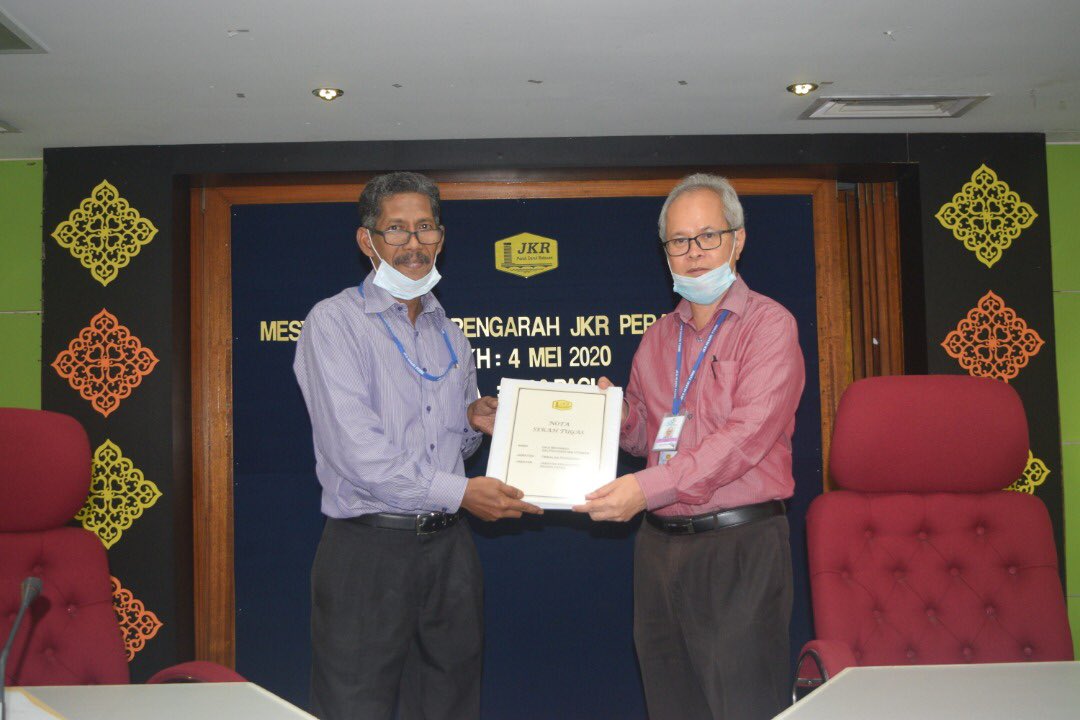 Tahniah kepada Ir Hamdan Ali yang menyandang jawatan Timbalan Pengarah JKR Perak mulai 4 Mei 2020