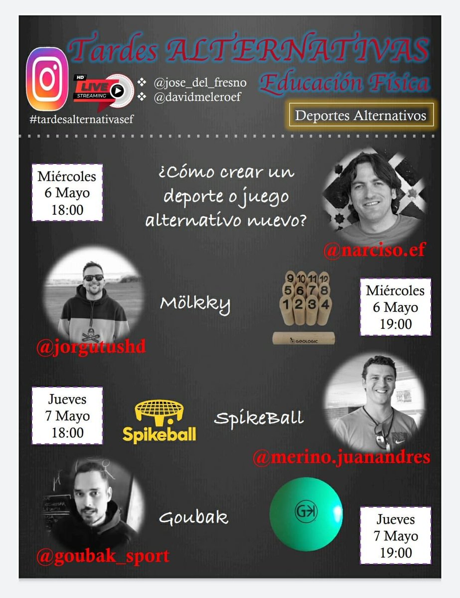 jmerinobarrero's tweet image. Pásate esta semana por IG para hablar sobre diferentes deportes alternativos y su presencia en la EF actual. Para mi son una opción maravillosa para la inclusión, aumento de la participación y motivación del alumnado. Aquí algunas opciones 👇🏼👇🏼👇🏼