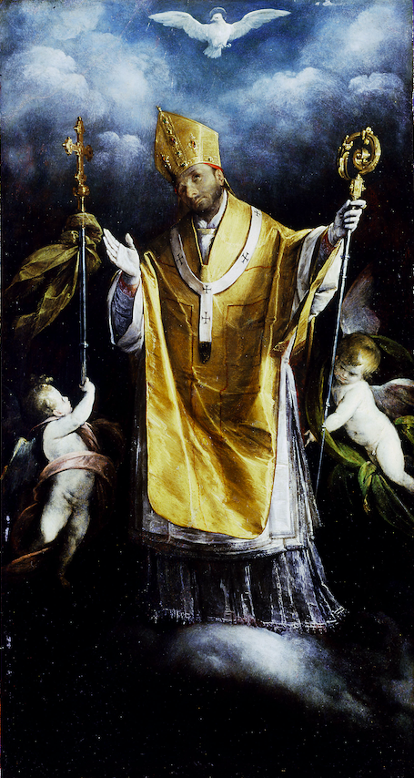 MUDIMilano's tweet photo. #MuDiscover | S. Ambrogio e S. Carlo sono i santi vescovi più venerati della diocesi ambrosiana, patrono della città il primo e anima e guida della Controriforma cattolica il secondo. Nelle rappresentazioni degli artisti seicenteschi, i due santi vengono spesso a sovrapporsi. https://t.co/0pJ9hJXokG