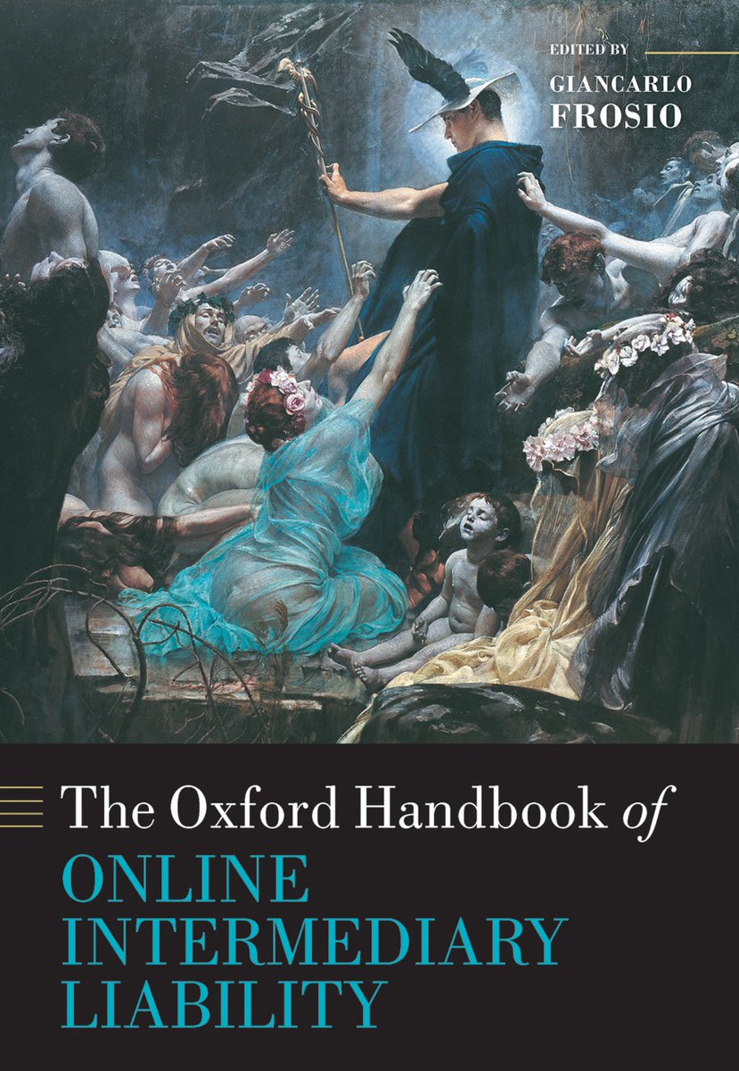 The #Oxford Handbook of #Online #Intermediary #Liability was published today! It's available <a href="/OUPAcademic/">Oxford Academic</a> <a href="/OUPLaw/">OUP Law</a> here: global.oup.com/academic/produ…. A 30% discount is available with the code ALAUTHC4. Kudos again to all contributors!