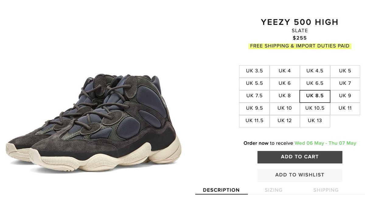 ADIDAS YEEZY 500 Salt Supermoon yellow