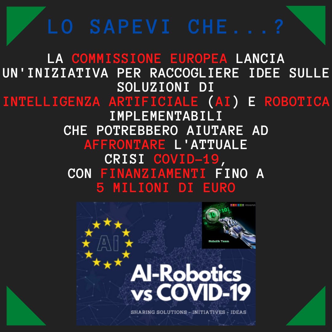 robotikteam's tweet photo. LO SAPEVI CHE...?
#robotikteam #asoc1920 #ascuoladiopencoesione https://t.co/CVN7qpm5K6