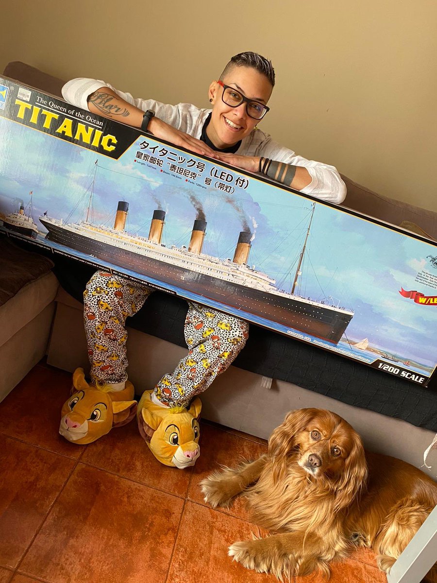 Cop3tin's tweet image. ¡Estoy feliz nojoda! Llegó mi bebé 😍♥️ #TrumpeterTitanic
