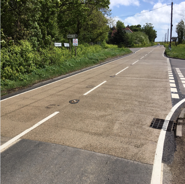 KentHighways's tweet photo. Birchington,Manston Road between Margate Hill and Shottendane Road junctions.
Carriageway resurfaced complete with new high friction surface and road markings.
#Kentpotholes #Kentresurfacing https://t.co/BEg6tfHDcW