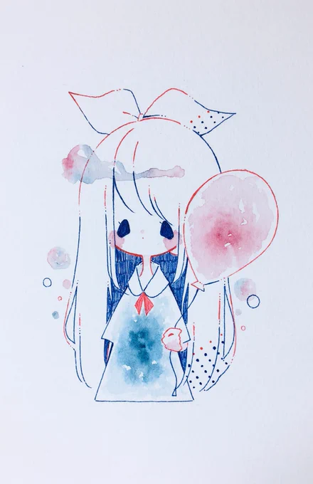 #あつまれ水彩絵描きの街
どうぶつ 