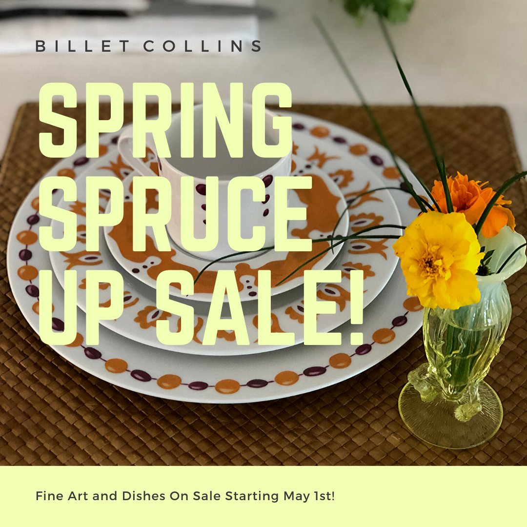 BilletCollins's tweet photo. As a thank you for sticking with us (and to help us clear our the studio for our next big project) we're having a Spring Spruce Up Sale! - https://t.co/keAytPTGhs https://t.co/8MsM1aBH6b