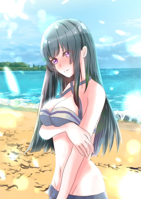 最近暑いのでりんりんの水着かいた 