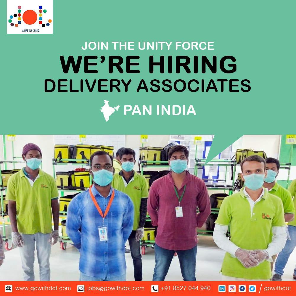 GOWITHDOT's tweet photo. Join the unity force !!

We are building our unity force and we are hiring delivery associates pan india 

Interested candidates please share your resumes on Jobs@gowithdot.com

#hiring #recruitment #unityforce #gowithdot #covid-19 #lockdown #weareinthistogether https://t.co/6EHzthxqWs