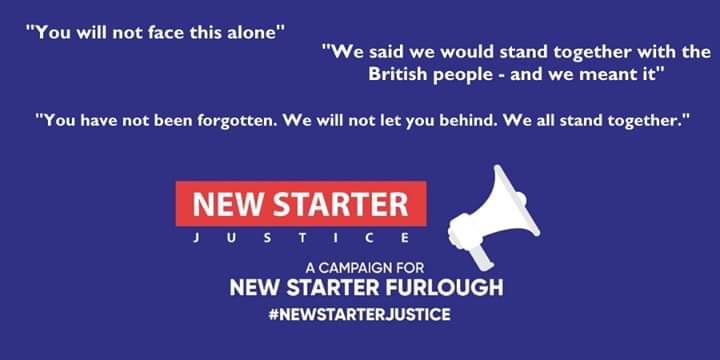 Pinkkneesliders's tweet photo. @RishiSunak #newstarterfurlough #newstarterjustice &amp; in the time it takes @RishiSunak to address the #newstarterfurlough issue they will have missed countless lunches, bills, a rent payment or two, &amp; even lost the job they had at the start. Maybe you could sort this in your lunch break? https://t.co/WedH9FPJ06