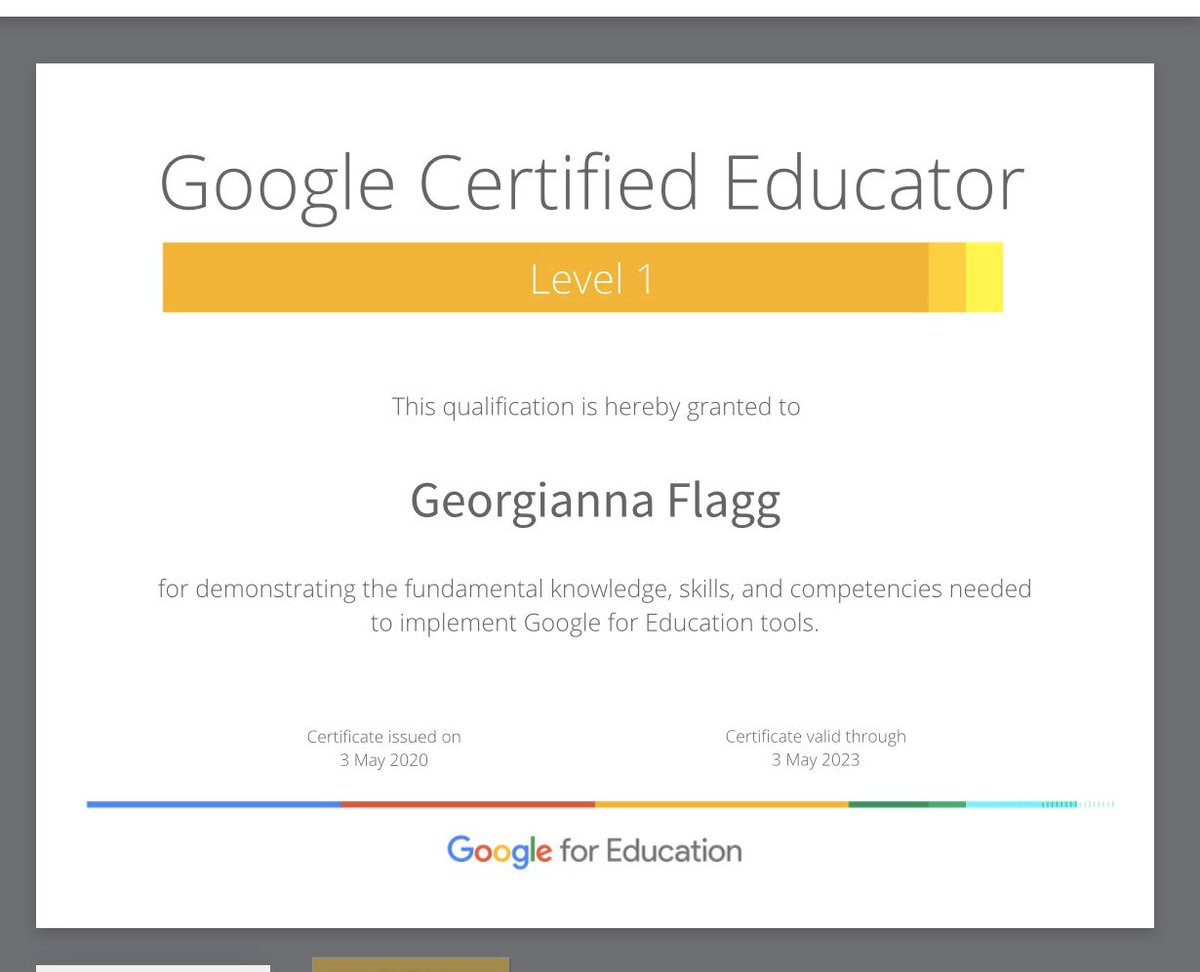 Michael G Curran Jr, Ed.D. (@mgcjusa) on Twitter photo Congratulations to <a href="/MsG_Flagg/">Ms Georgi Flagg</a> for achieving her <a href="/GoogleForEdu/">Google for Education</a> Educator Level One Certification #TEC200 <a href="/RiderCEHS/">Rider College of Education & Human Services</a>. We are very proud of you. Congratulations to <a href="/MsG_Flagg/">Ms Georgi Flagg</a> for achieving her <a href="/GoogleForEdu/">Google for Education</a> Educator Level One Certification #TEC200 <a href="/RiderCEHS/">Rider College of Education & Human Services</a>. We are very proud of you.