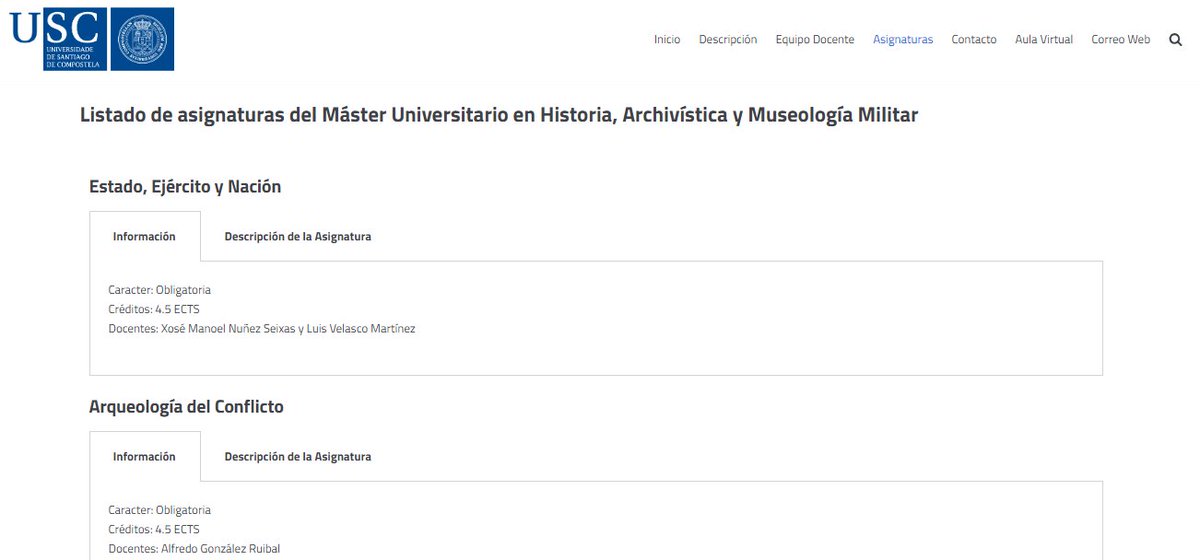 masterhamilitar's tweet photo. En nuestra página web (https://t.co/czfOCEIQvw) tenéis toda la información sobre el Máster Online en Historia Militar, procedimiento de matrícula, equipo docente, asignaturas, etc. Os invitamos a visitarla y a dirigirnos todas las dudas que tengáis a alfonso.iglesias@usc.es https://t.co/9v0F6JK2RV