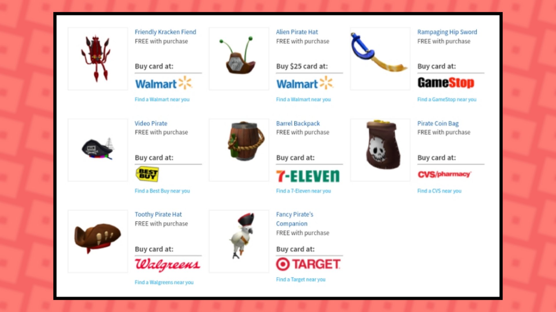 X 上的RBXNews：「Here are the upcoming #Roblox  Gift Card items. These  will likely become available within the next few days. We'll keep you  updated.  / X