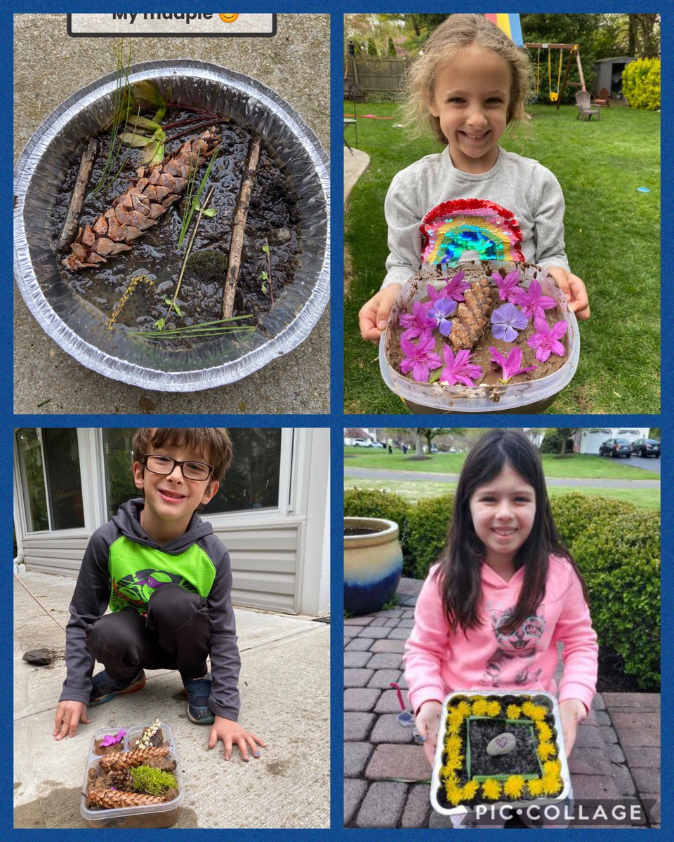 tkrisak's tweet photo. Earth Day is everyday. Outdoor classrooms are my favorite! Check out some of our awesome “mud cakes” the students made! ☀️ 🌸 🌲 @JayBilly2 @LTPS1 https://t.co/vnaNsrVBag