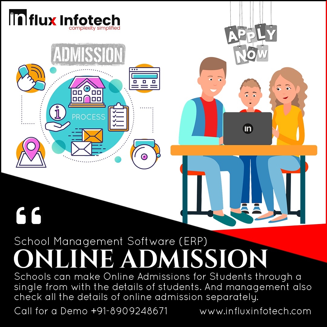 InfluxInfotech's tweet photo. School Management Software (ERP) Online Admission Module #influxinfotech #schoolerp #schoolmanagementsoftware #schoolwebapp #school #schoolmanagement #schoolsoftware #education #learning #children #students #uttarpradesh #India
+91-8909248671, 7037611237 https://t.co/91xjqje8mP https://t.co/sKnrh9IzwV